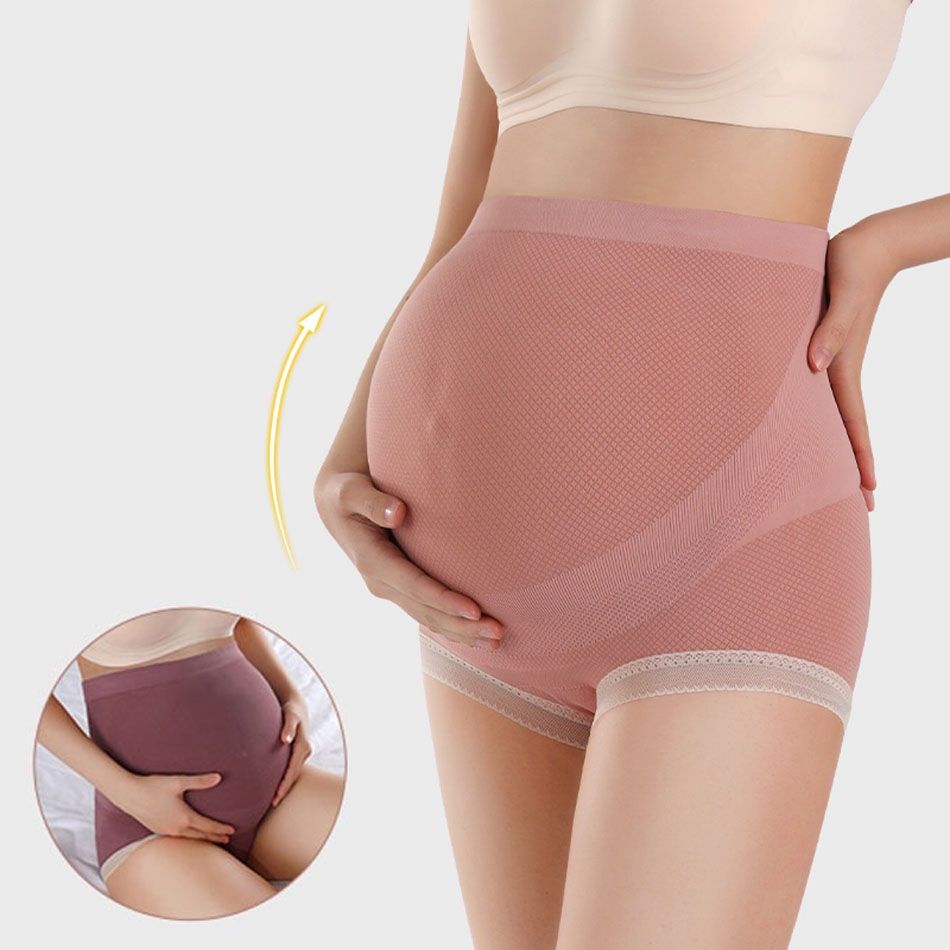 Boyshort Underwear - 妊娠中の女性のためのゴムバンド付きマタニティパンティー,快適な下着,快適なサポート,通気性とハイウエスト