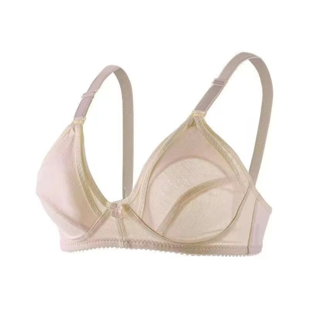 Nursing Bra Sleep - コットンマタニティ授乳ブラ ワイヤーなし プラスサイズ オープンバストブラ オープンバストデザイン 睡眠用下着