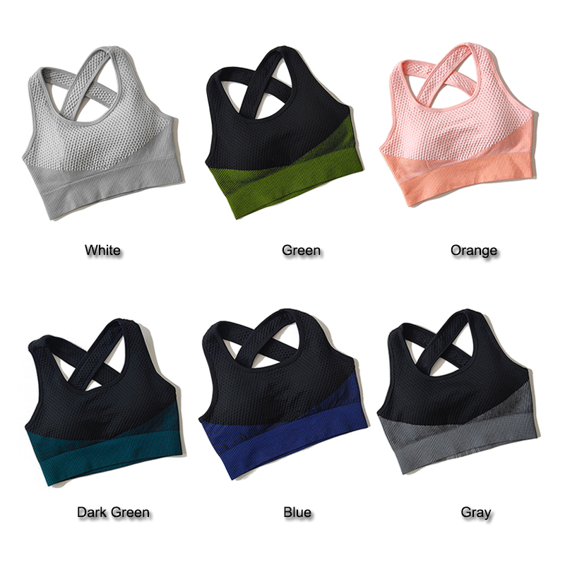 女性のためのセクシーなパッド入りクロスストラップ,通気性のあ - Sports Bra High Impact のレビューと価格