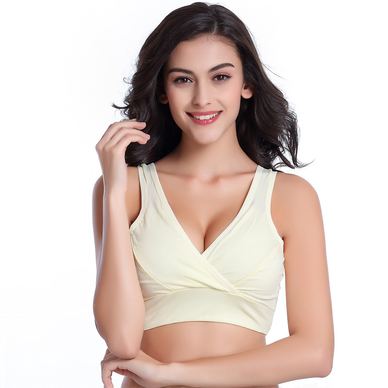 マタニティ無地タンクトップ型ワイヤレス授乳用スリープブラ、パ - Nursing Bra Sleep のレビューと価格