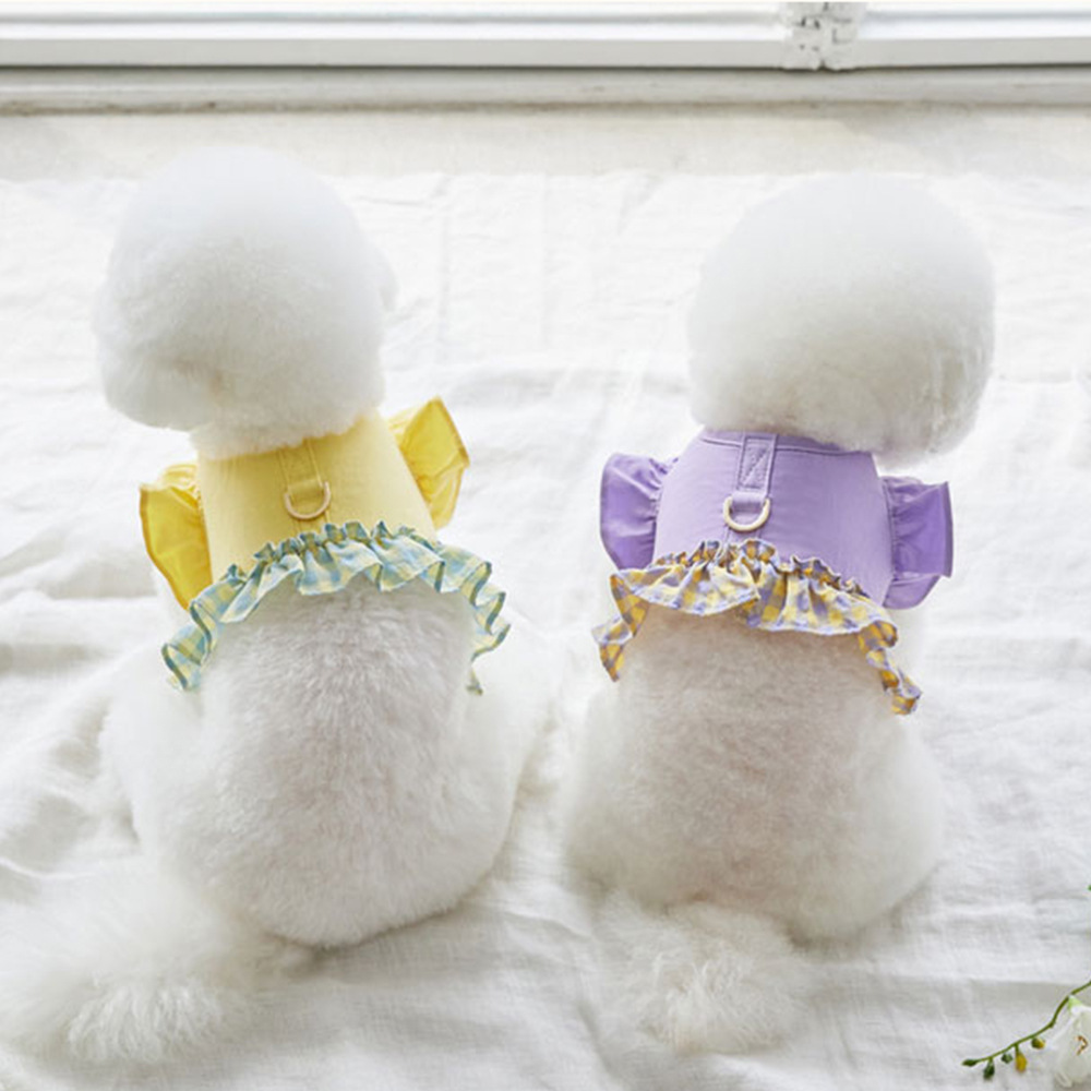犬のカラーコントラスト牽引ロープペット楽しいレースショートベ - Lace Teddy Lingerie のレビューと価格
