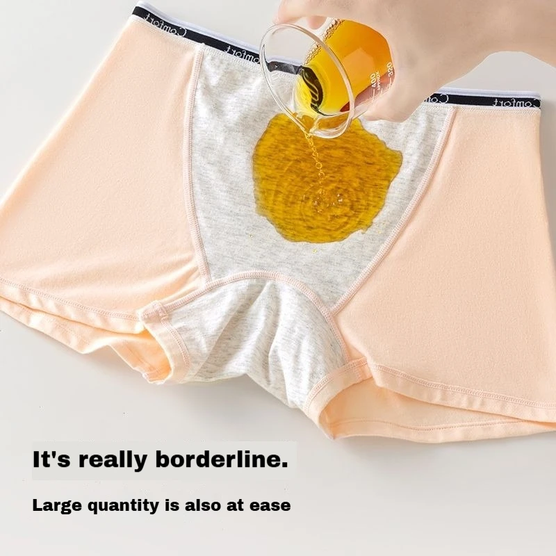 女性用の生理的な綿の下着,月経下着,通気性のあるブリーフ,大 - Boyshort Underwear のレビューと価格