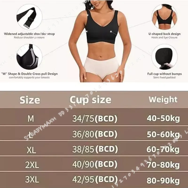2025年版 レディースシームレス下着 薄型ワイヤーレス プ - Seamless Underwear Women のレビューと価格