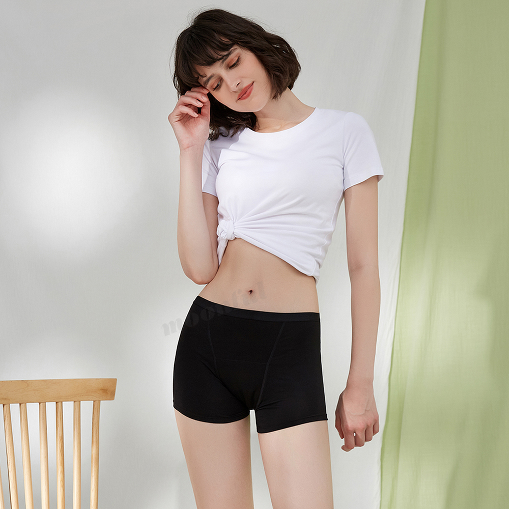吸収性のある生理用パンティー 女性用生理用下着 洗える 多い - Boyshort Underwear のレビューと価格